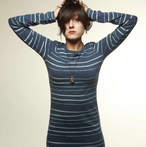Billabong Striped Blue and White Dress - Picture 7 of 8